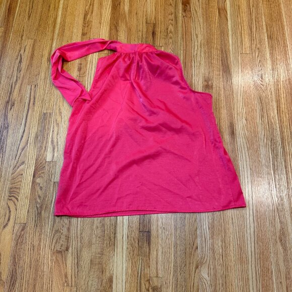 Worthington Womens Halter Neck Pink Top With Ties Size L - Picture 7 of 8